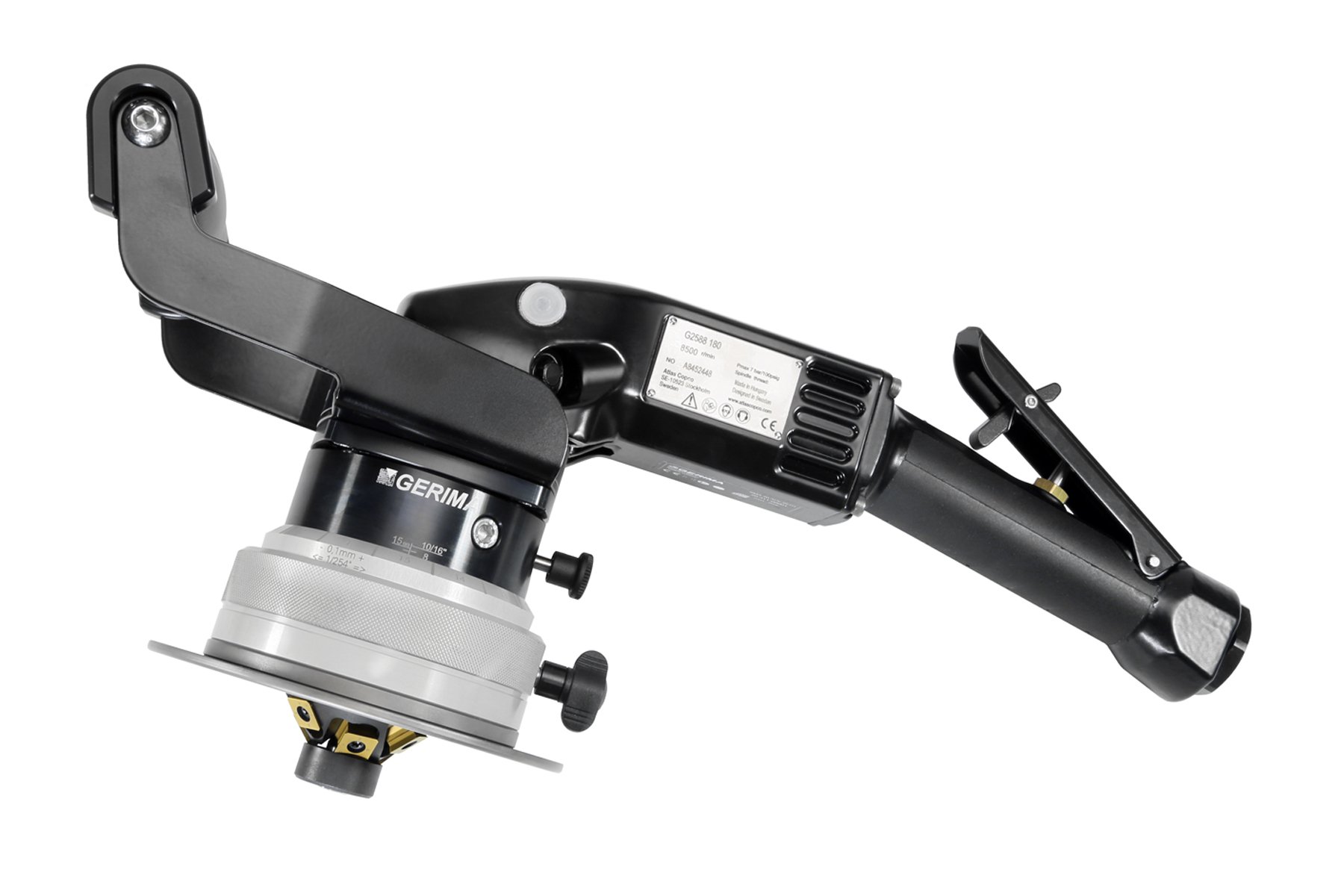 Chanfreineuse pneumatique GERIMA SMA 40 APV pour préparation de soudure industrielle