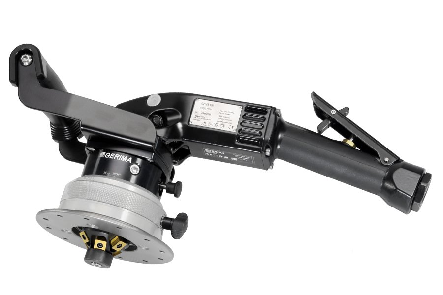 Chanfreineuse pneumatique GERIMA SMA 40 APV pour le chanfreinage industriel des bords métalliques