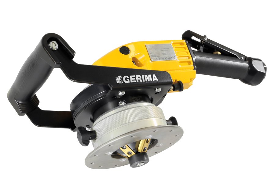 Chanfreineuse pneumatique GERIMA SMA 50 BPV pour le chanfreinage industriel des bords métalliques