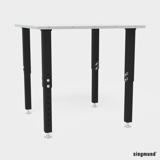 Pied réglable en hauteur 550-950 - Pieds de table 16 - Accessoires pour  tables